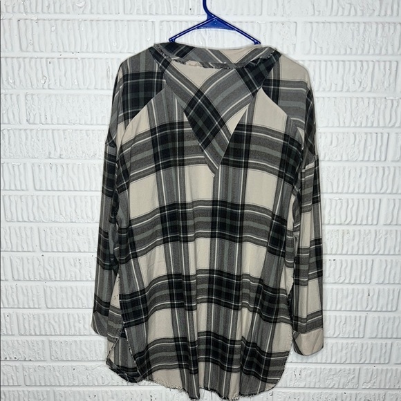 Intimately Free People Plaid Flannel Top - Picture 2 of 3